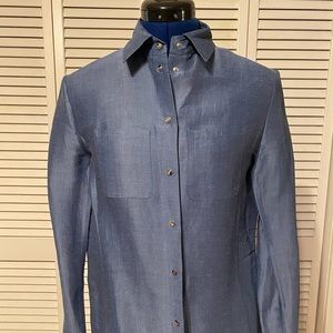 Max Mara Made in Italy Silk Linen Blend Shirt